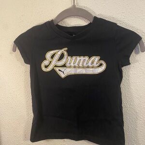 Puma XS 4/5 Girls Short Sleeve T-shirt